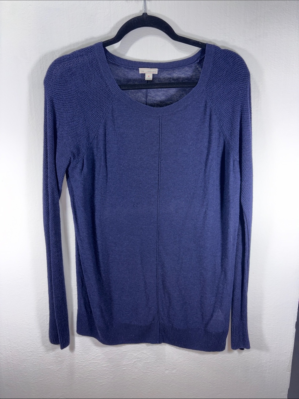 GAP Women's Navy Crewneck Long Sweater